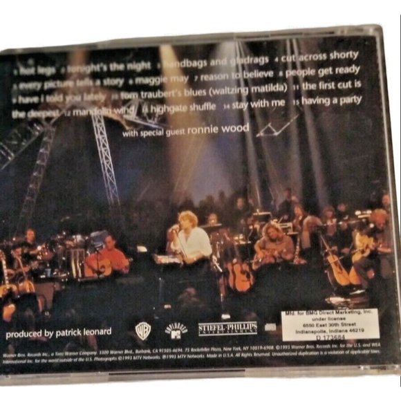 Rod Stewart Unplugged... and SEATED CD 1993 Tested & Works! - Picture 2 of 4